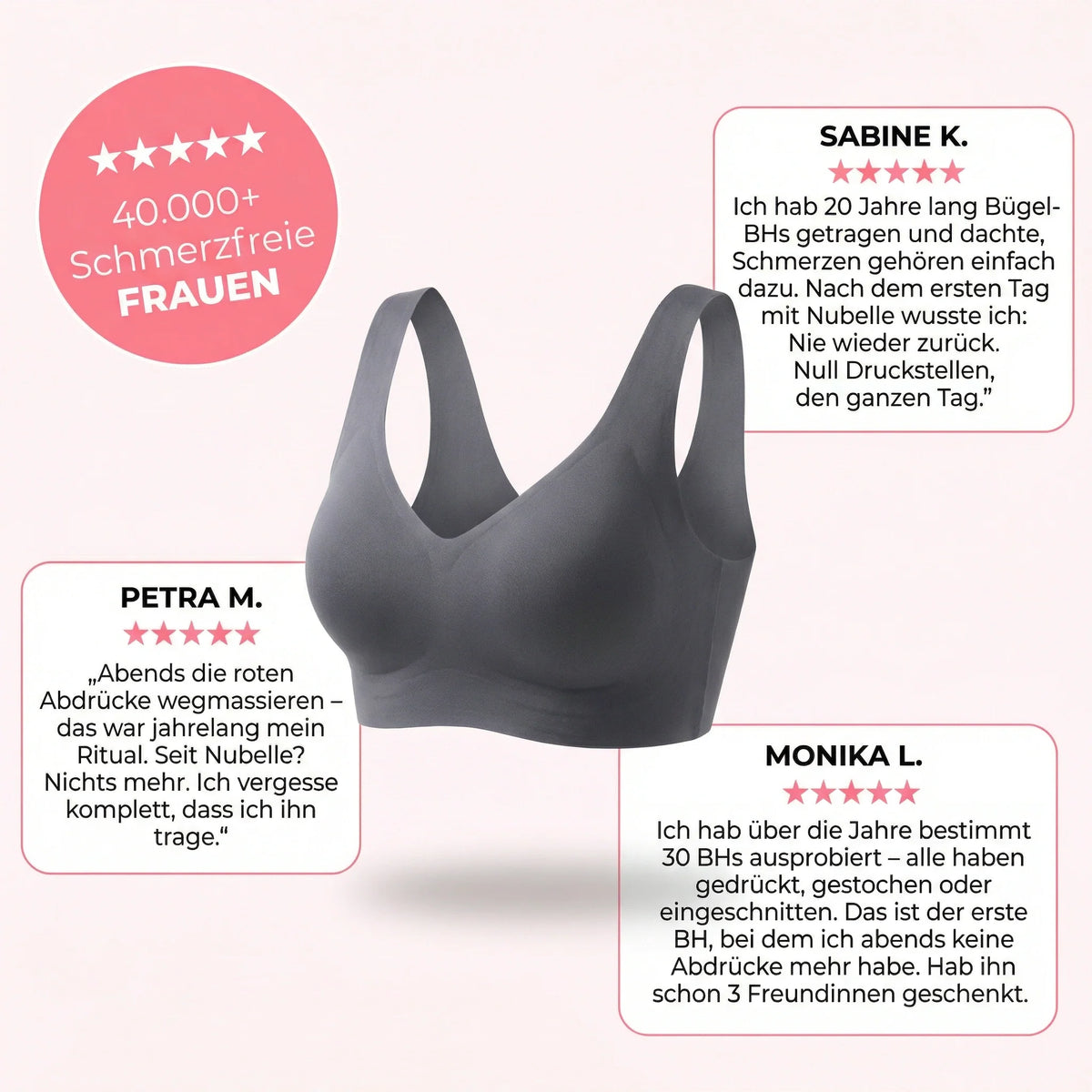 Nubelle - Nahtloser Premium BH